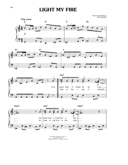 page one of Light My Fire (Easy Piano)