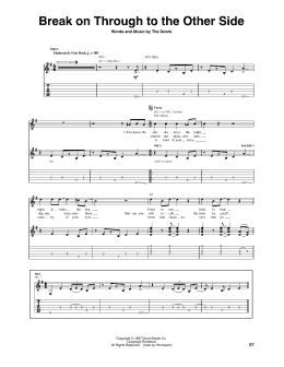 page one of Break On Through To The Other Side (Guitar Tab)