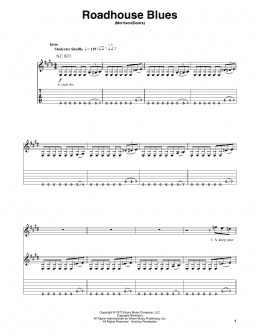 page one of Roadhouse Blues (Guitar Tab (Single Guitar))