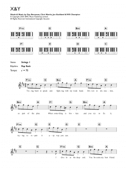 page one of X and Y (Piano Chords/Lyrics)