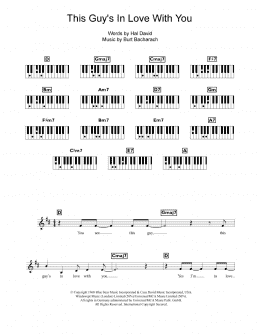 page one of This Guy's In Love With You (Piano Chords/Lyrics)