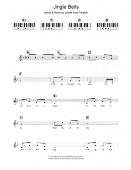 page one of Jingle Bells (Piano Chords/Lyrics)