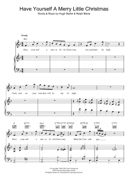 page one of Have Yourself A Merry Little Christmas (Piano, Vocal & Guitar Chords)