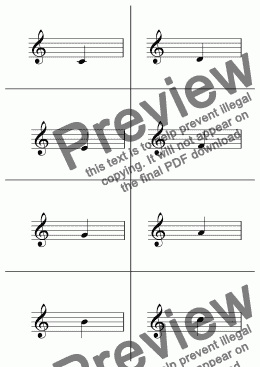 page one of Flash Cards: Treble/Bass Clef