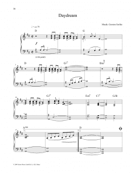 page one of Daydream (Piano Solo)