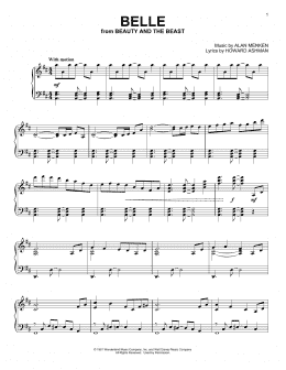 page one of Belle (from Beauty and The Beast) (Piano Solo)