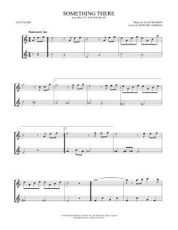 page one of Something There (from Beauty And The Beast) (arr. Mark Phillips) (Alto Sax Duet)