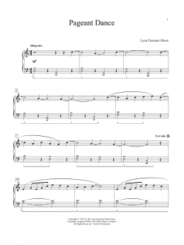 page one of Pageant Dance (Educational Piano)