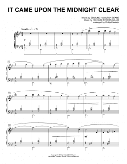 page one of It Came Upon The Midnight Clear [Classical version] (arr. Phillip Keveren) (Piano Solo)