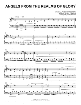 page one of Angels From The Realms Of Glory [Classical version] (arr. Phillip Keveren) (Piano Solo)