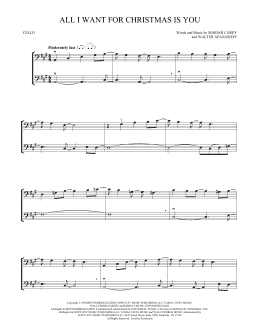 page one of All I Want For Christmas Is You (Cello Duet)