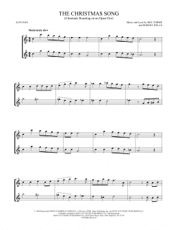 page one of The Christmas Song (Chestnuts Roasting On An Open Fire) (Alto Sax Duet)