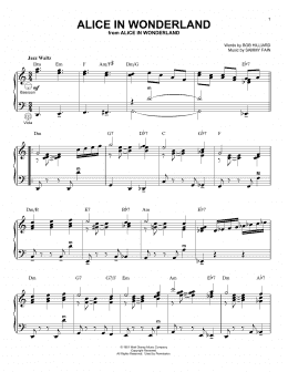 page one of Alice In Wonderland (arr. Gary Meisner) (Accordion)