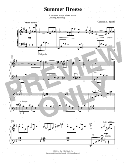 page one of Summer Breeze (Educational Piano)