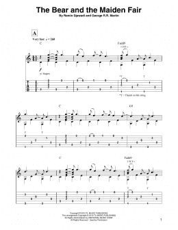 page one of The Bear And The Maiden Fair (from Game of Thrones) (Solo Guitar Tab)