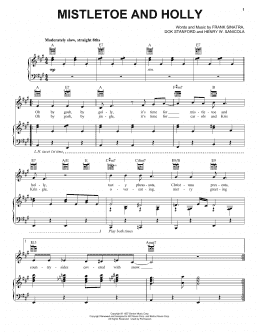page one of Mistletoe And Holly (Vocal Pro + Piano/Guitar)