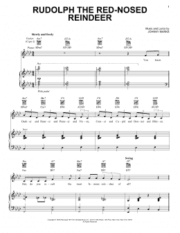 page one of Rudolph The Red-Nosed Reindeer (Vocal Pro + Piano/Guitar)
