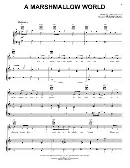 page one of A Marshmallow World (Vocal Pro + Piano/Guitar)