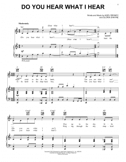 page one of Do You Hear What I Hear (Vocal Pro + Piano/Guitar)