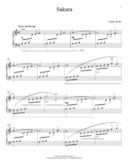 page one of Sakura (Educational Piano)