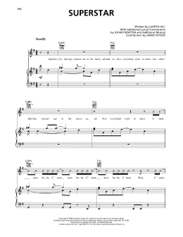 page one of Superstar (Piano, Vocal & Guitar Chords (Right-Hand Melody))