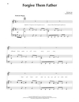 page one of Forgive Them Father (Piano, Vocal & Guitar Chords (Right-Hand Melody))