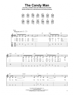 page one of The Candy Man (from Willy Wonka and the Chocolate Factory) (Easy Guitar Tab)