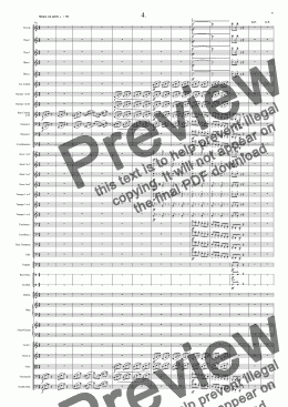page one of Symphony No 34 4th movement