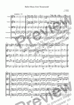 page one of Ballet Music from ’Rosamunde’