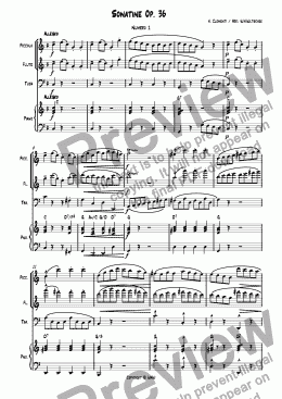 page one of CLEMENTI - SONATINE OP. 36