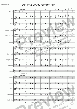 page one of Celebration Overture Op.5