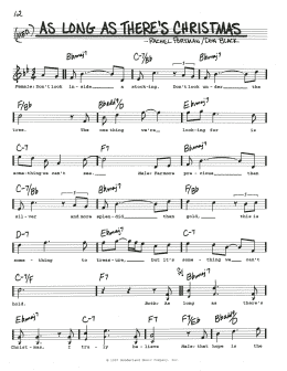 page one of As Long As There's Christmas (Real Book – Melody, Lyrics & Chords)