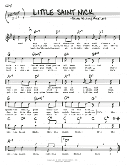 page one of Little Saint Nick (Real Book – Melody, Lyrics & Chords)