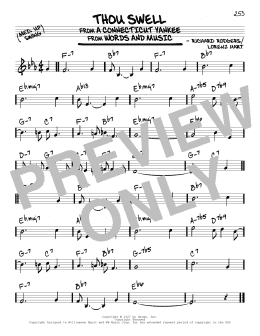 page one of Thou Swell (Real Book – Melody & Chords)