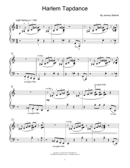 page one of Harlem Tapdance (Educational Piano)