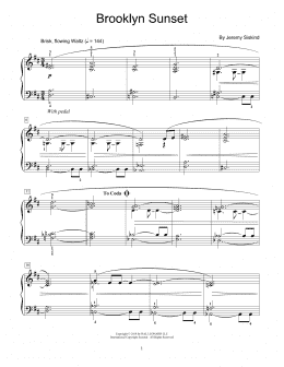 page one of Brooklyn Sunset (Educational Piano)