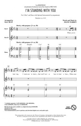 page one of I'm Standing With You (from Breakthrough) (arr. Mac Huff) (2-Part Choir)
