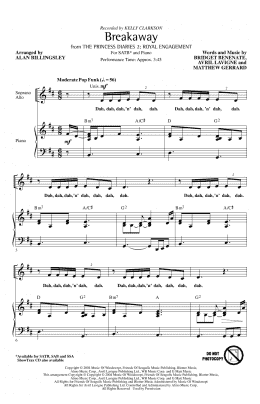 page one of Breakaway (arr. Alan Billingsley) (SATB Choir)