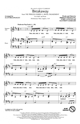 page one of Breakaway (arr. Alan Billingsley) (SAB Choir)