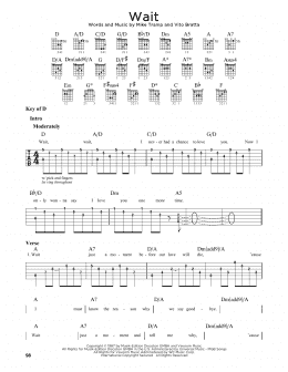 page one of Wait (Guitar Lead Sheet)