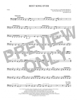 page one of Best Song Ever (Tuba Solo)