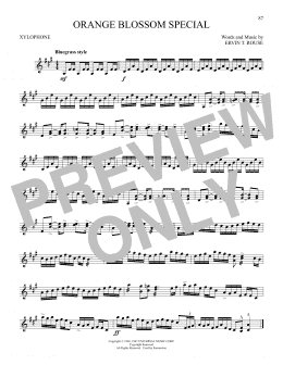 page one of Orange Blossom Special (Xylophone Solo)