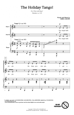 page one of The Holiday Tango! (2-Part Choir)