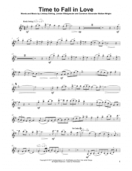 page one of Time To Fall In Love (Violin Solo)