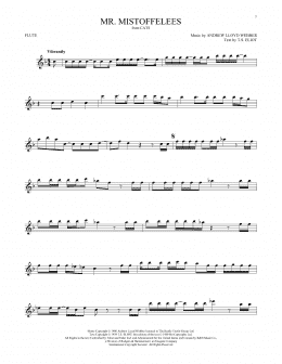 page one of Mr. Mistoffelees (from Cats) (Flute Solo)