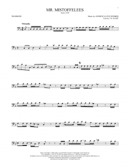 page one of Mr. Mistoffelees (from Cats) (Trombone Solo)