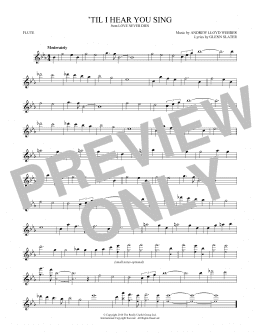 page one of 'Til I Hear You Sing (from Love Never Dies) (Flute Solo)
