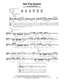 page one of Not The Doctor (Guitar Tab)