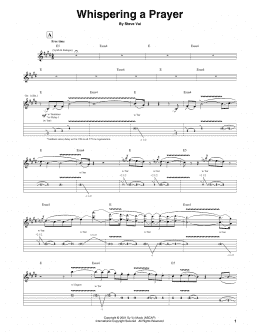 page one of Whispering A Prayer (Guitar Tab)