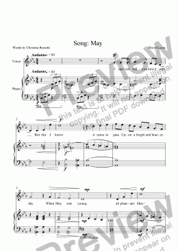 page one of Song:May